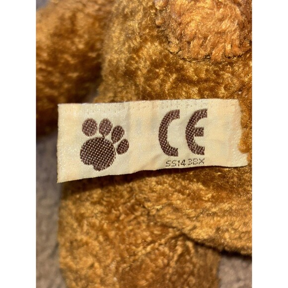 Posh Paws Teddy Bear Patches Plush with Plaid Bow - Picture 4 of 10